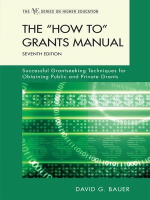 cover image of The 'How To' Grants Manual
